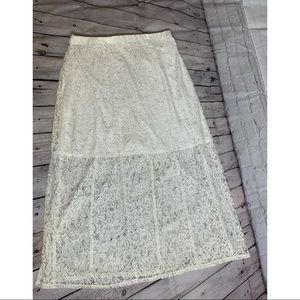 Faded Glory Ivory Lace Skirt(NWOT)